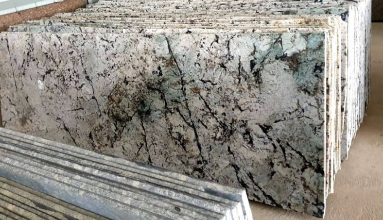 Đá granite azul nouveau white